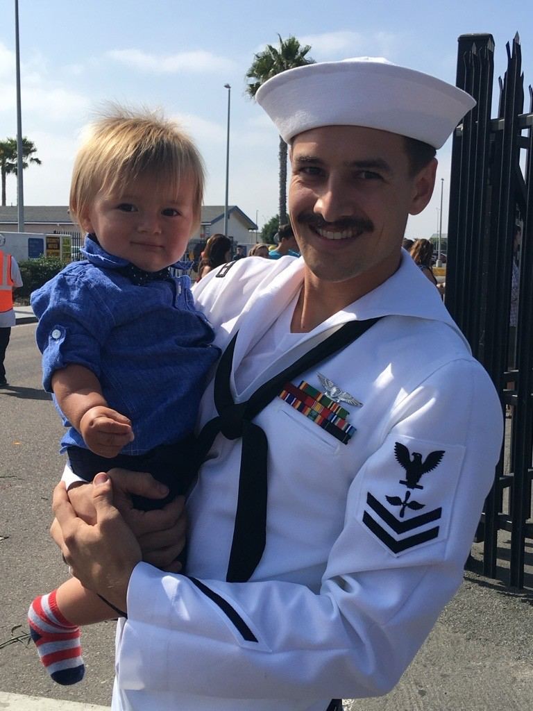 Jake Rorie during U.S. Navy service